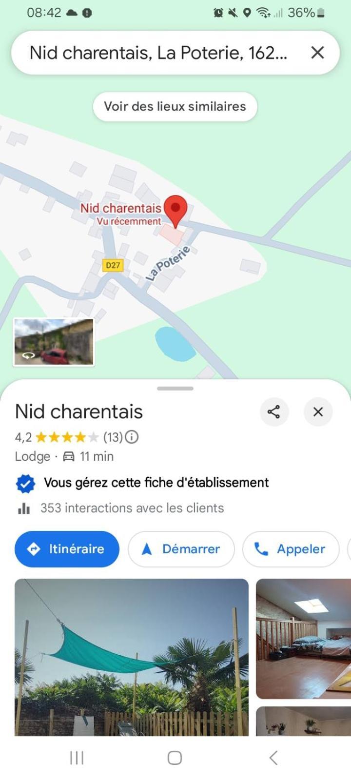 Les Du Nid Charentais Country house *